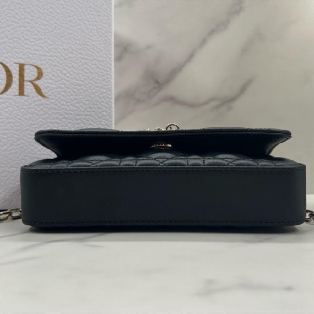 DIOR Cannage Lambskin My Talk Phone Crossbody Pouch ✨ - Picture 10 of 16